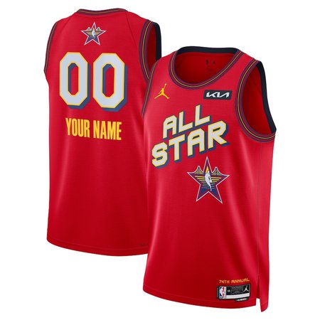 Unisex Red 2025 NBA All-Star Game Swingman Custom Jersey